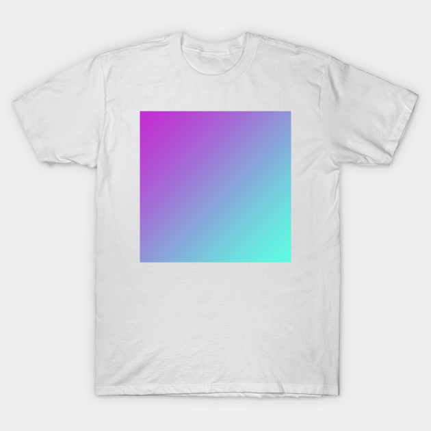 Dark Magenta Pink Purple And Light Cyan Aqua Blue Green Gradient Ombre Gradient T Shirt Teepublic
