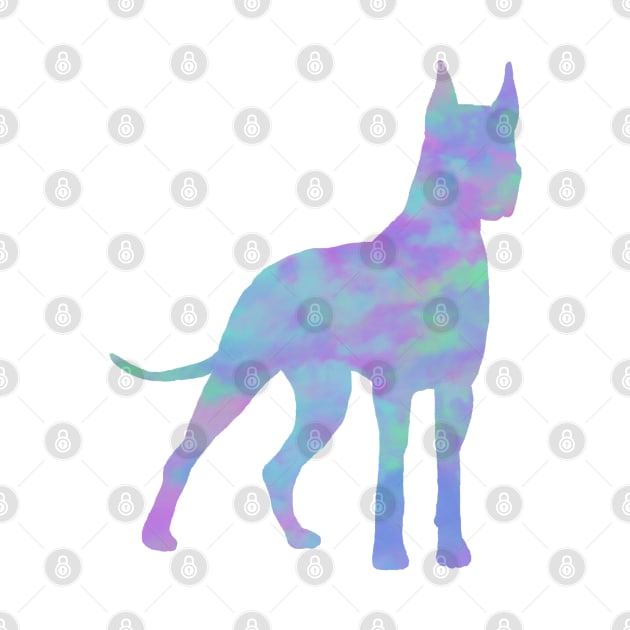 Rainbow Pastel Great Dane by TrapperWeasel