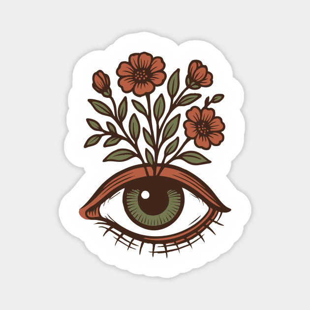 Floral Vision Magnet by stayfrostybro