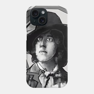 Oscar Wilde in Black and White Phone Case