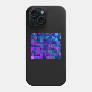 Chrome Cubes Pattern Phone Case