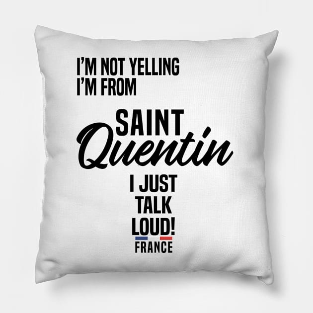 Saint Quentin in France Pillow by C_ceconello