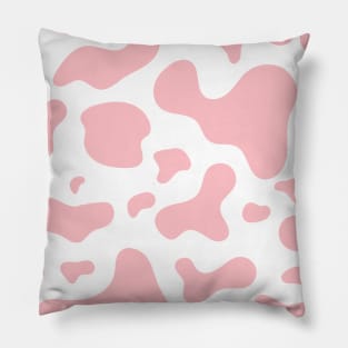 Pink Cow Pattern Pillow