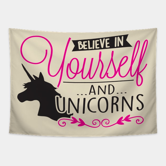 Believe in unicorns Tapestry by nektarinchen