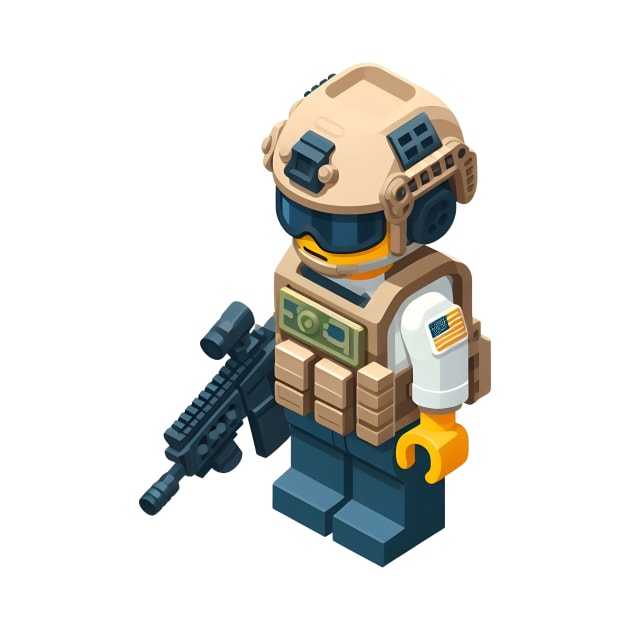 Tactical LEGO by Rawlifegraphic