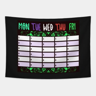 SCHOOL TIMETABLE STUDENT PLAN Tapestry