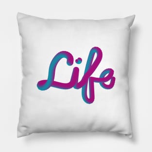 Letras en 3d "life" Pillow