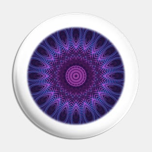 Mandala in Cool Tones Pin