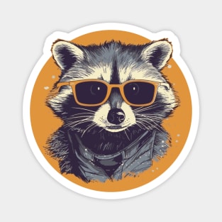 Racoon Wearing Sunglasses Magnet