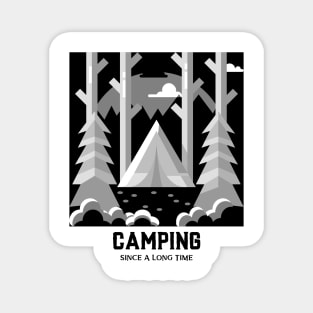 Camping Adventure Funny Camping Tent Sunset Magnet