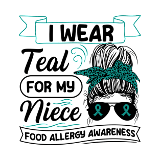 Food Allergy awareness Design for a Food allergy Aunt T-Shirt