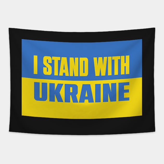 I STAND WITH UKRAINE Tapestry by lounesartdessin