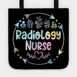 Radiology Nurse cute floral watercolor Tote