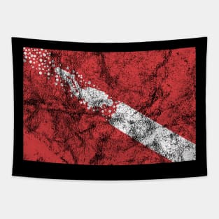 Diver Flag Underwater Diving Gift Tapestry