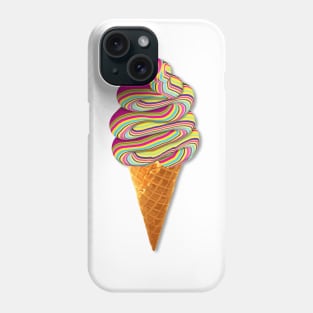 Trippy Soft Serve Icecream Art Phone Case