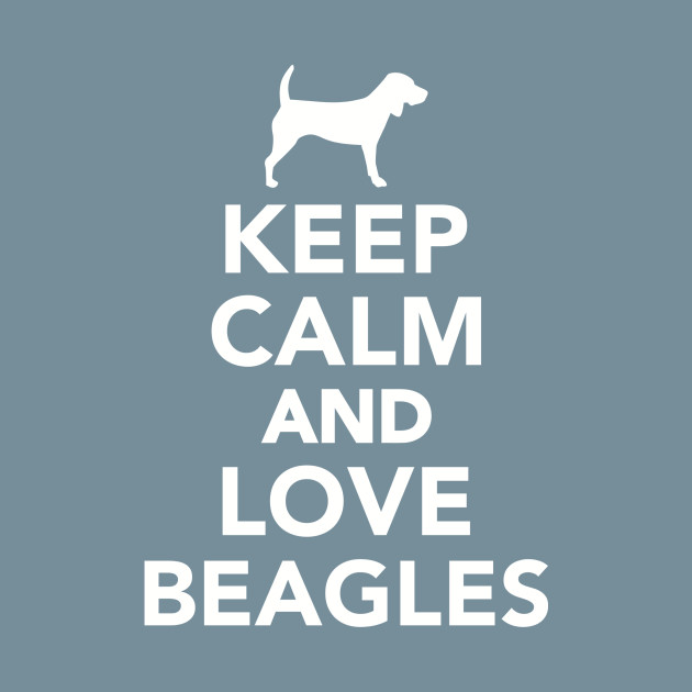 Discover Keep calm and love Beagles - Beagle - T-Shirt