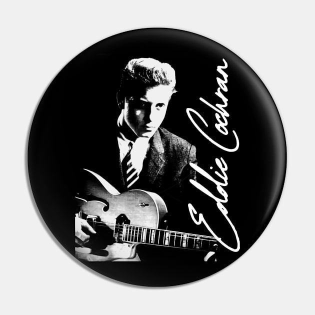 Eddie Cochran Retro 50s Pin by chaxue