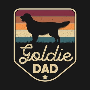 Goldie Dad Fathers Day Golden Retriever Dog Daddy T-Shirt