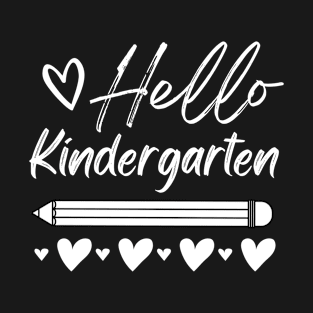 Hello Kindergarten, First Day of Kindergarten, Preschool Gift T-Shirt