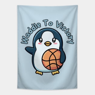 Waddle to victory Tapestry