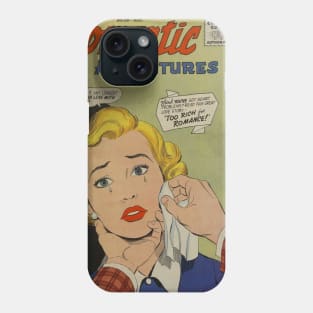 Vintage "Romantic Adventures" Cover Phone Case