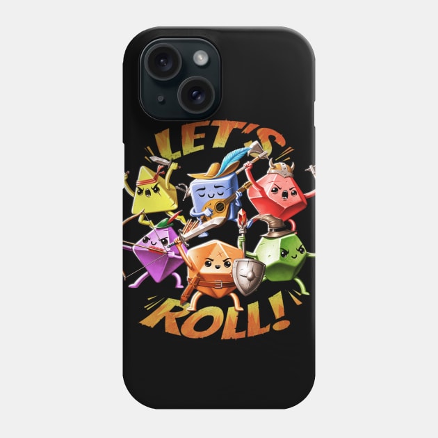 Let's Roll RPG Party Phone Case by andremuller.art