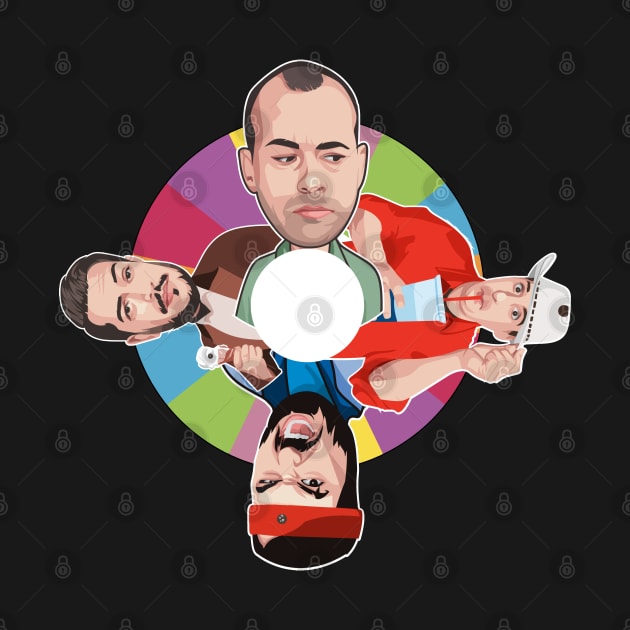 Impractical Jokers - Awesome Spinner Illustration by WaltTheAdobeGuy