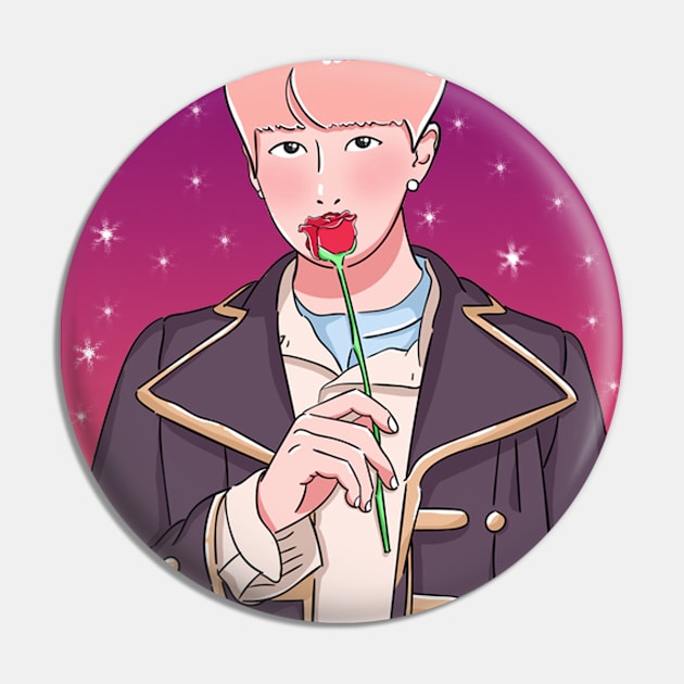 Boy With Luv - Rap Monster Pin by Koala_Shop