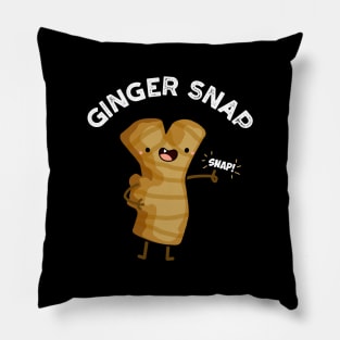 Ginger Snap Funny Food Herb Spice Pun Pillow