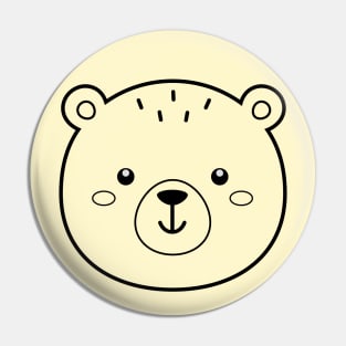 Cute Bear for Kids Men and Women - Bear Head Pin