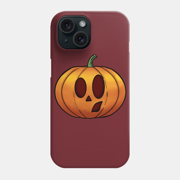 Confused Pumpkin Phone Case by tabslabred