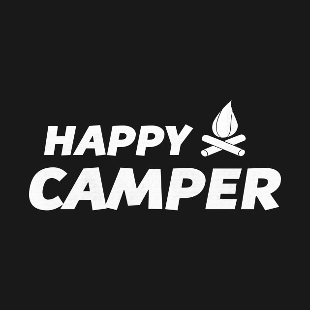 Happy Camper Outdoors T-Shirt by happinessinatee