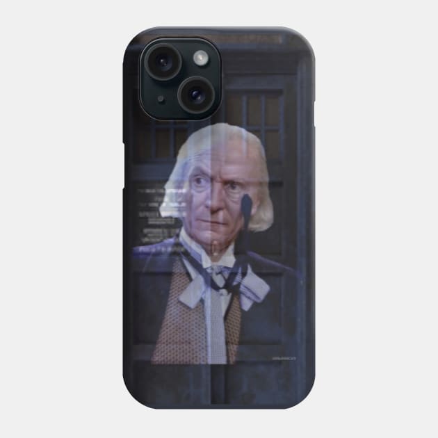 The 1st Doctor and His Tardis Phone Case by ClockworkHeart