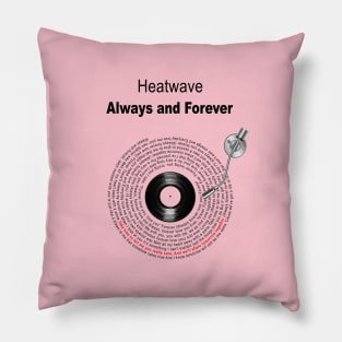 ALWAYS AND FOREVER LYRICS ILLUSTRATIONS Pillow