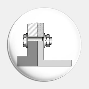 Bolted joint illustration Pin