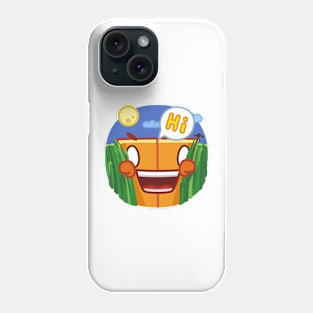 The square pumpkin said hello Phone Case