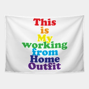 This Is My Working From Home Outfit Tapestry