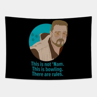 Walter Sobchak - Bowling Rules in 'The Big Lebowski' Tribute Tapestry