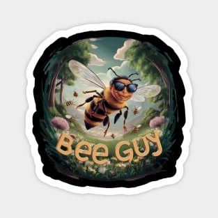 Funny Beekeeper Art For Men Dad Bee Hive Honey Beekeeping Magnet