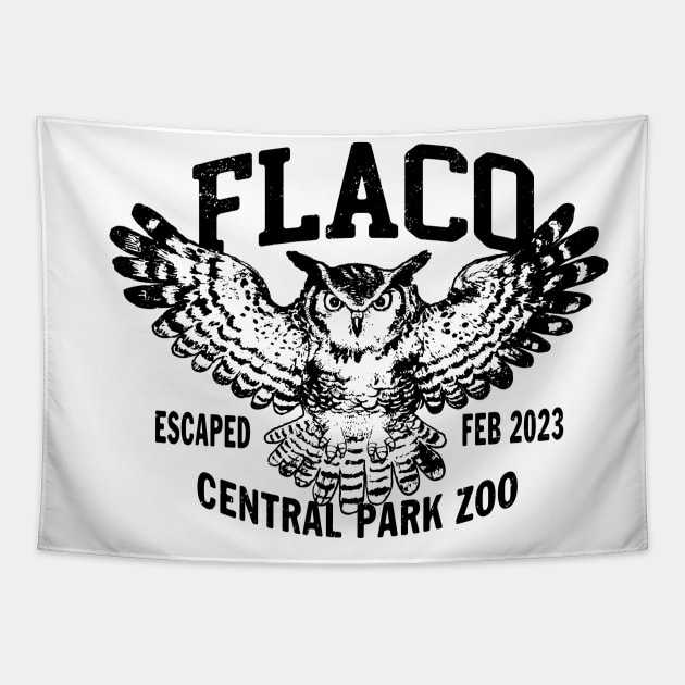 FLACO New York Owl 1 by Buck Tee Original Tapestry by Buck Tee