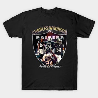 Charles Woodson Singned Las Vegas Raiders T Shirt Sport Team Gift Men Women  HOT