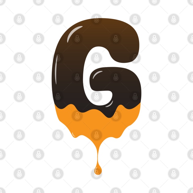 chocolate Alphabet Letter G by Kangina