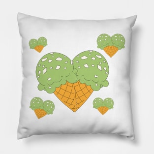 Ice Cream Green Tea Pillow