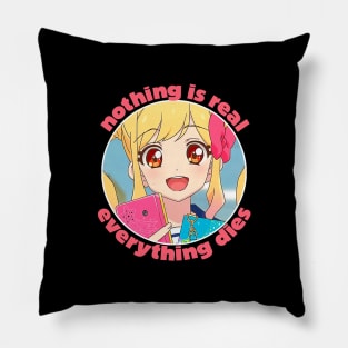 Nothing Is Real / Nihilist Anime Design Pillow