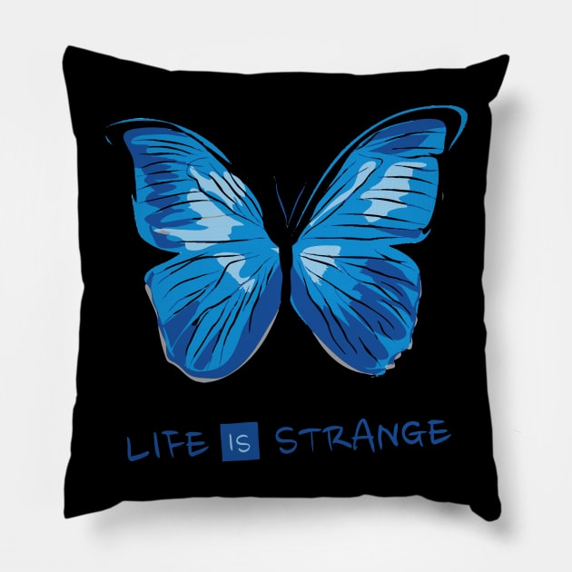 Life is Strange - Blue Butterfly Pillow by MMXX