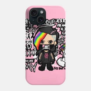 BAD AMY ''DIE AMY DIE'' (RAINBOW') Phone Case