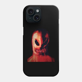 Orange monster face Phone Case