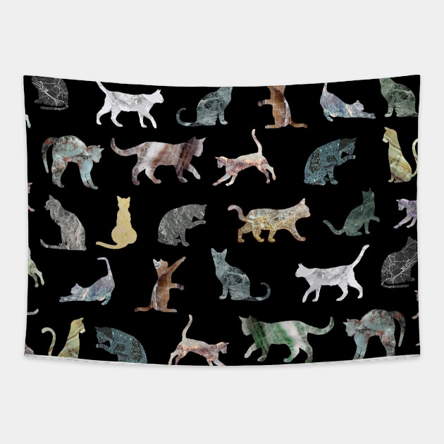 Marble Cats Tapestry by notsniwart