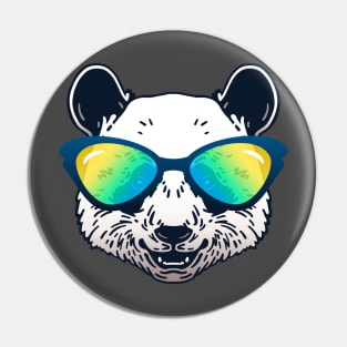 Summer Vibes Panda with Sunglasses Pin