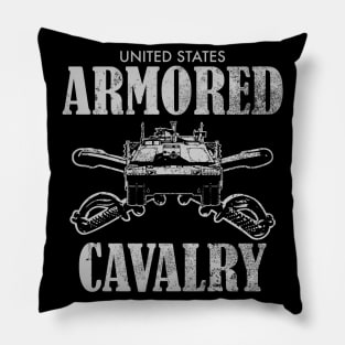 United States Armored Cavalry (distressed) Pillow